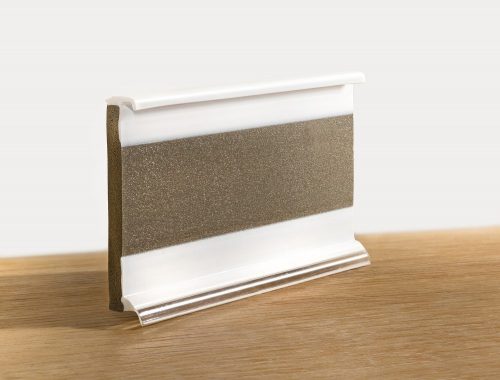 Fehér vinyl szegélyléc - 58mm x 2500mm - 6mm befogadó